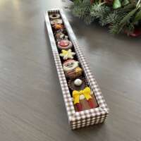 Luxe staaf gevuld met kerstchocolade