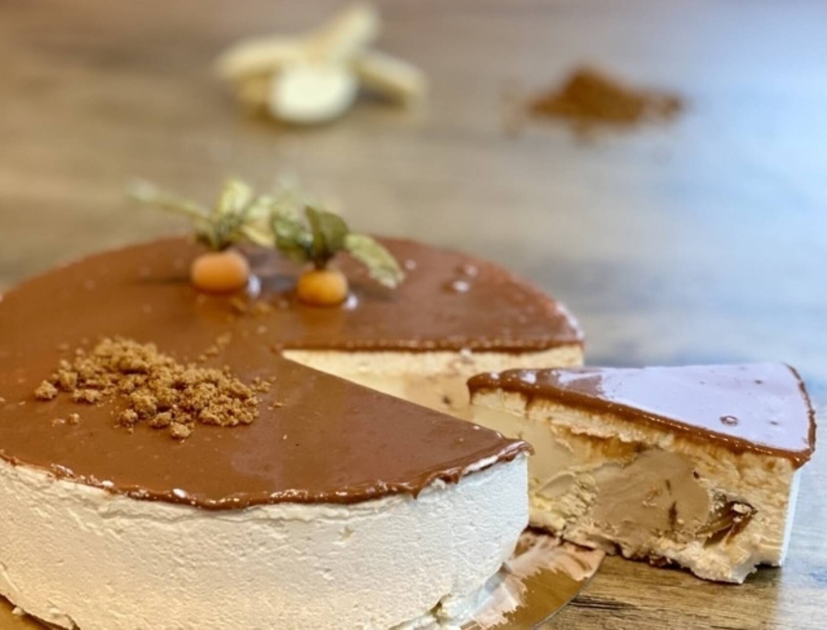 IJstaart speculoos & witte chocolade ijs