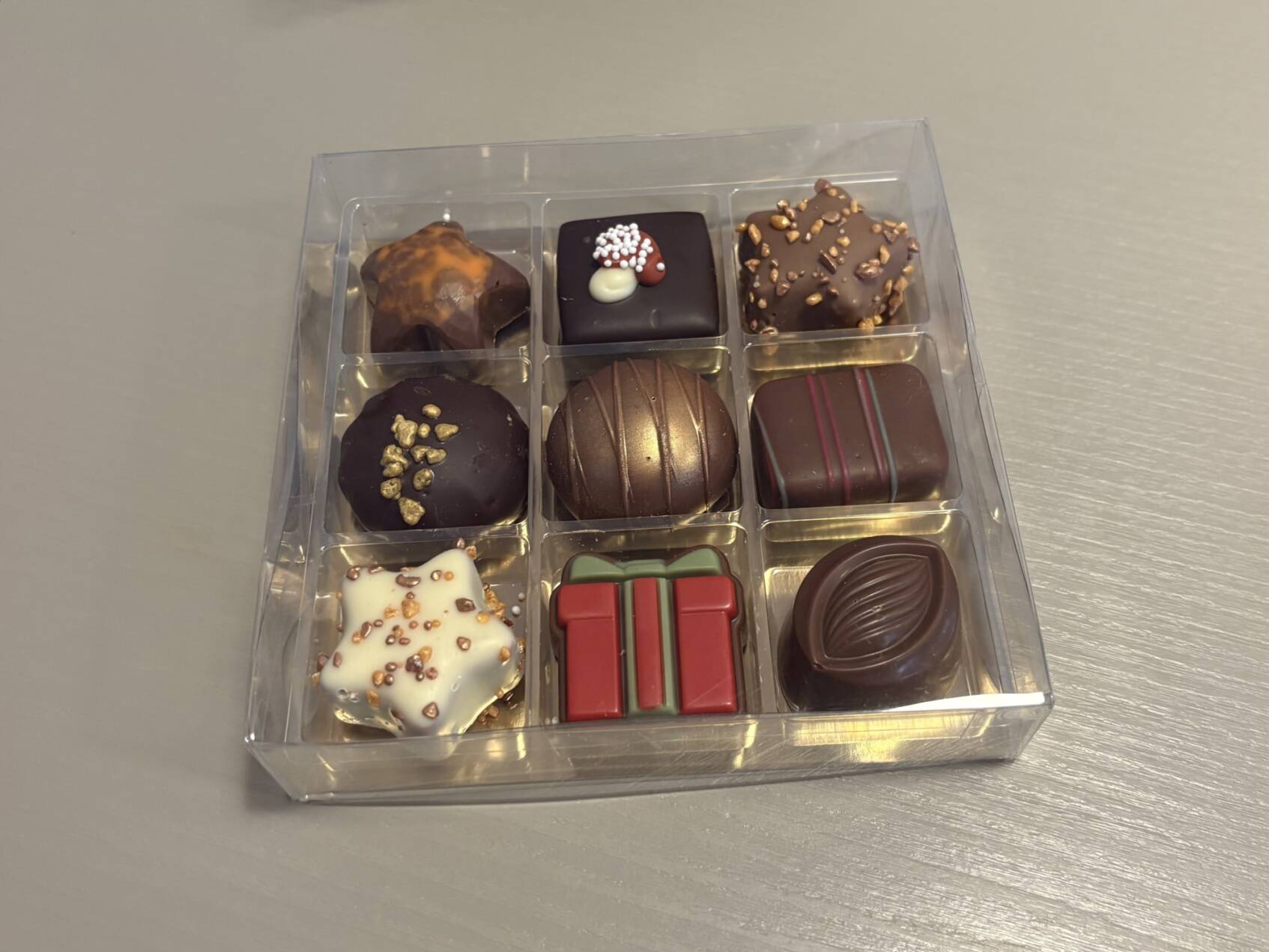 9 vaks transparante box