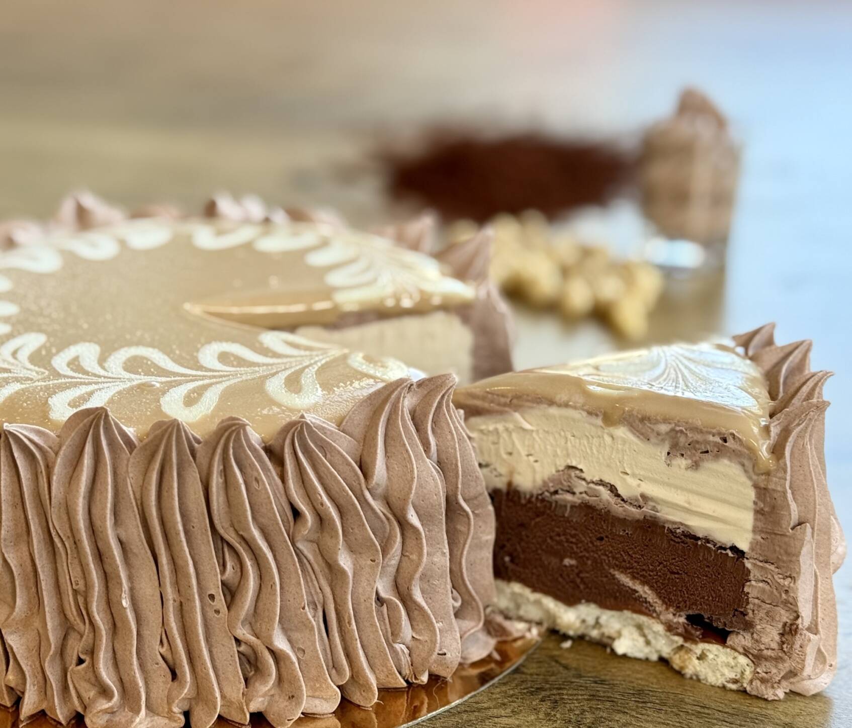 IJstaart chocoladeschuimtaart (glutenvrij)